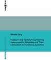 Buchcover Niobium and Tantalum Containing Heterometallic Alkoxides and Their Conversion to Functional Ceramics