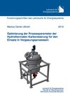 Buchcover Optimierung der Prozessparameter der Hydrothermalen Karbonisierung für den Einsatz in Vergasungsprozessen