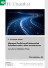 Buchcover Managed Evolution of Automotive Software Product Line Architectures