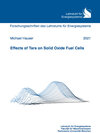 Buchcover Effects of Tars on Solid Oxide Fuel Cells