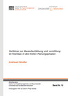 Buchcover Verfahren zur Bauzeitschätzung und -ermittlung im Hochbau in den frühen Planungsphasen