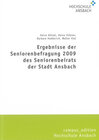 Buchcover Ergebnisse der Seniorenbefragung 2009 des Seniorenbeirats der Stadt Ansbach