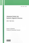 Buchcover Transactions on Systems, Signals and Devices Vol. 7, No. 1