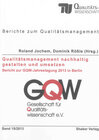 Buchcover Qualitätsmanagement nachhaltig gestalten und umsetzen