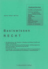 Buchcover Basiswissen Recht (9. überarbeitete Auflage)