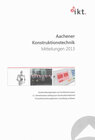 Buchcover Aachener Konstruktionstechnik – Mitteilungen 2013