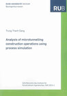 Buchcover Analysis of microtunnelling construction operations using process simulation