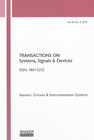 Buchcover Transactions on Systems, Signals and Devices Vol. 8, No. 4