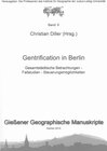 Buchcover Gentrification in Berlin