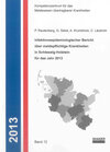 Buchcover Infektionsepidemiologischer Bericht über meldepflichtige Krankheiten in Schleswig-Holstein für das Jahr 2013