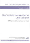 Buchcover Produktionsmanagement und Logistik