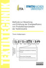 Buchcover Methode zur Bewertung und Erhöhung der Energieeffizienz von Produktionsprozessen der Textilindustrie