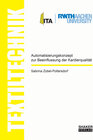 Buchcover Automatisierungskonzept zur Beeinflussung der Kardierqualität