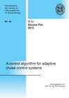 Buchcover A control algorithm for adaptive cruise control systems