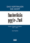 Buchcover Das Vertrauen ins Wort