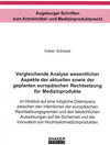 Buchcover Vergleichende Analyse wesentlicher Aspekte der aktuellen sowie der geplanten europäischen Rechtsetzung für Medizinproduk