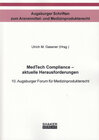Buchcover MedTech Compliance – aktuelle Herausforderungen
