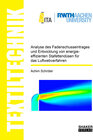 Buchcover Analyse des Fadenschusseintrages und Entwicklung von energieeffizienten Stafettendüsen für das Luftwebverfahren