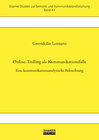 Buchcover Online-Trolling als Kommunikationsfalle