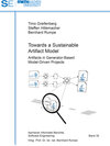 Buchcover Towards a Sustainable Artifact Model