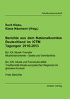 Buchcover Berichte aus dem Nationalkomitee Deutschland im ICTM, Tagungen 2010-2013