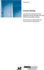 Buchcover Low-bit-rate Informed Source Separation Using Decoder NTF and Efficient Parameter Coding