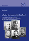 Buchcover „Beginn einer ruhmvollen Laufbahn“