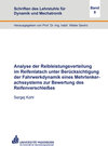 Buchcover Analyse der Reibleistungsverteilung im Reifenlatsch unter Berücksichtigung der Fahrwerkdynamik eines Mehrlenkerachssyste