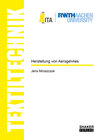 Buchcover Herstellung von Aerogelvlies