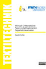Buchcover Mikrogel-funktionalisierte Fasern mit pH-optimiertem Degradationsverhalten