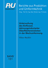 Buchcover Untersuchung des Einflusses dehnungsinduzierter Oberflächenevolution in der Blechumformung