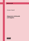 Buchcover Allgemeine Arithmetik und Algebra