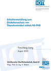 Buchcover Schichtentwicklung zum Oxidationsschutz von Titanaluminiden mittels HS-PVD