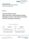 Buchcover Induction Machine Control: State Observation, Electromagnetic Analysis, Modeling for Control, Finite Element Simulation,