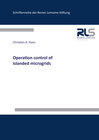 Buchcover Operation control of islanded microgrids