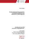 Buchcover Einsatz inhärenter Energiespeicher in Produktionssystemen zum elektrischen Lastmanagement