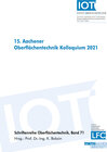 Buchcover 15. Aachener Oberflächentechnik Kolloquium 2021