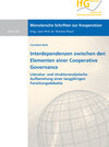Buchcover Interdependenzen zwischen den Elementen einer Cooperative Governance