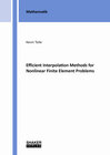 Buchcover Efficient Interpolation Methods for Nonlinear Finite Element Problems