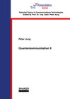 Buchcover Quantenkommunikation II