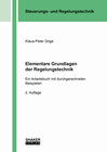 Buchcover Elementare Grundlagen der Regelungstechnik
