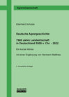 Buchcover Deutsche Agrargeschichte