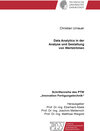 Buchcover Data Analytics in der Analyse und Gestaltung von Wertströmen