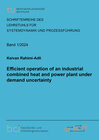 Buchcover Efficient operation of an industrial combined heat and power plant under demand uncertainty