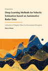 Buchcover Deep Learning Methods for Velocity Estimation based on Automotive Radar Data