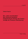 Buchcover Die ''Leiter zum Paradies'' des Johannes Klimakos: Frühgriechische Version des Textes – Vorlage der Preslaver Übersetzung