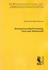 Buchcover Entrepreneurship-Forschung: Fach oder Modetrend?