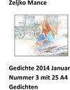 Buchcover Gedichte 2014 Januar Nummer 3 mit 25 A4 Gedichten