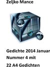 Buchcover Gedichte 2014 Januar Nummer 4 mit 22 A4 Gedichten