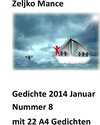 Buchcover Gedichte 2014 Januar Nummer 8 mit 22 A4 Gedichten